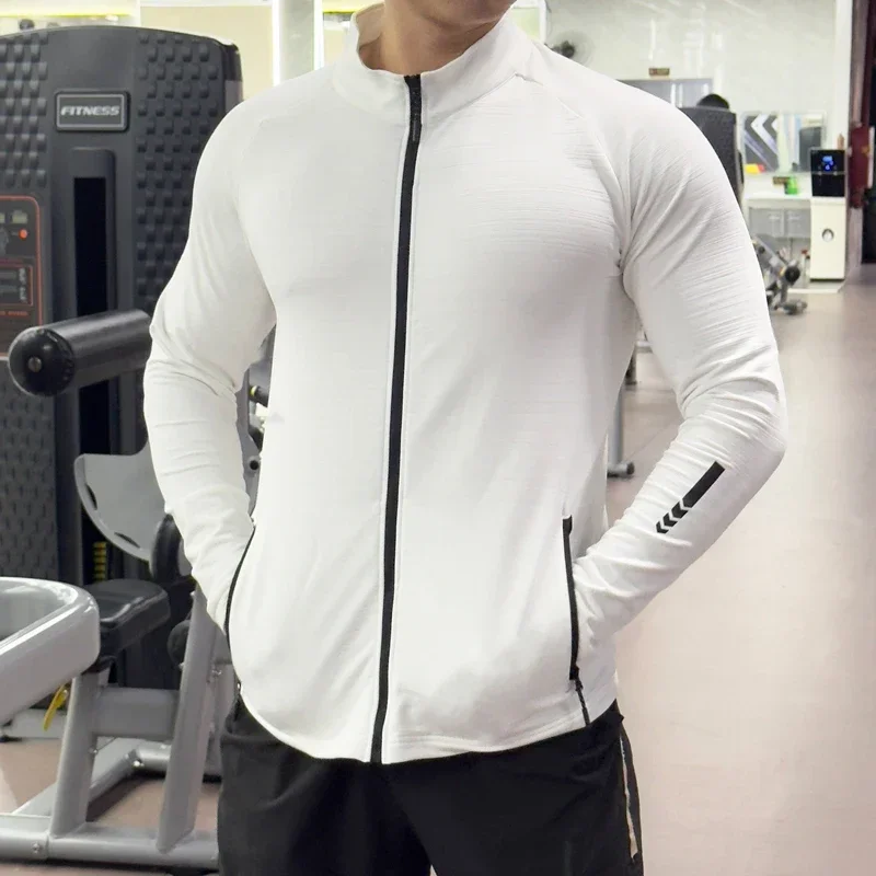 Men's Gym Tights Jacket Runnin - Outdoor Sport Jacket Men 评论和价格