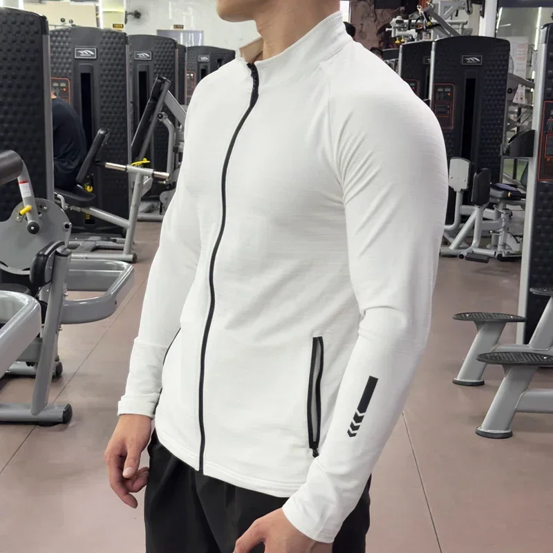 Men's Gym Tights Jacket Runnin - Outdoor Sport Jacket Men 评论和价格