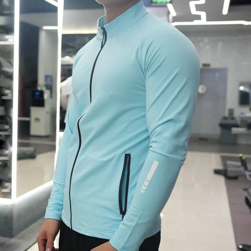 Men's Gym Tights Jacket Runnin - Outdoor Sport Jacket Men 评论和价格