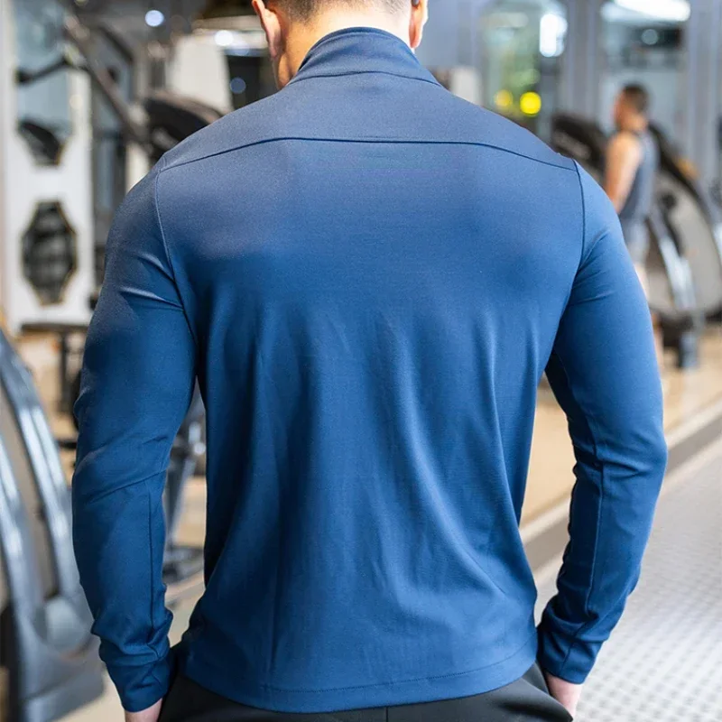 Mens Gym Fitness Shirts Tops H - Outdoor Sport Jacket Men 评论和价格