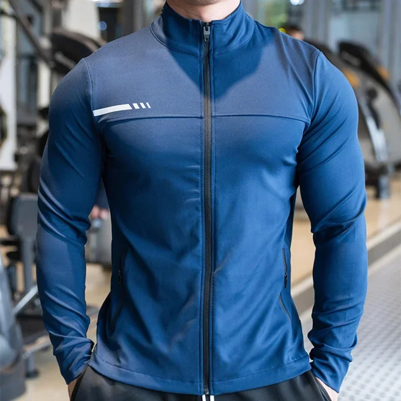 Mens Gym Fitness Shirts Tops H - Outdoor Sport Jacket Men 评论和价格