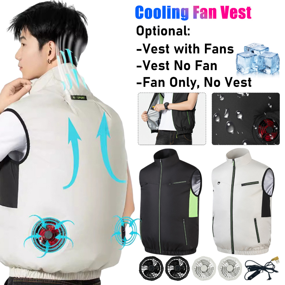 2025 Cooling Fan Vest Air Cond - Outdoor Sport Jacket Men 评论和价格