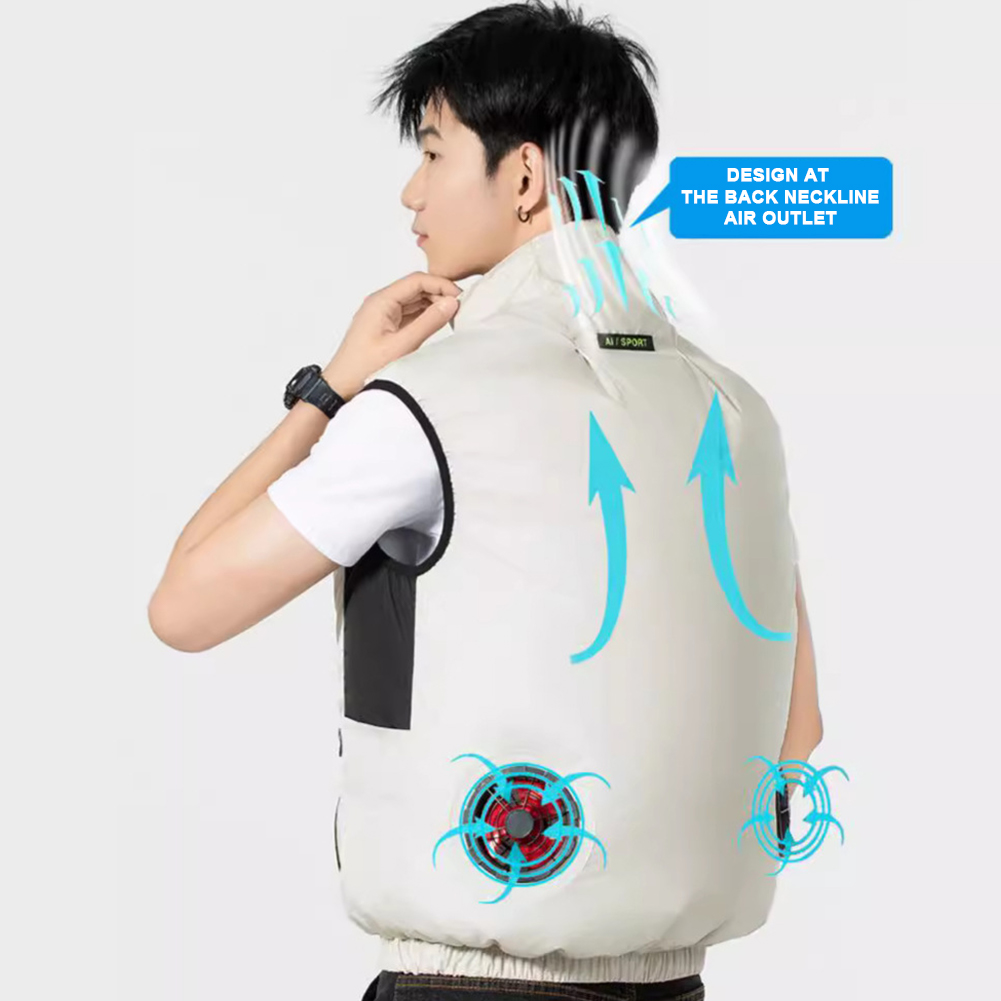 2025 Cooling Fan Vest Air Cond - Outdoor Sport Jacket Men 评论和价格