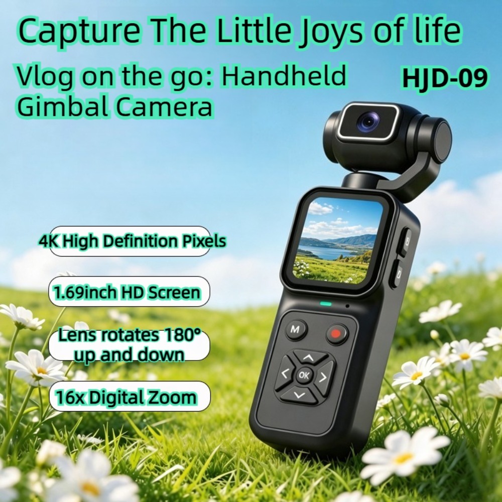 HJD-09 4K Vlogging Camera 180° - Outdoor Sport Live 评论和价格